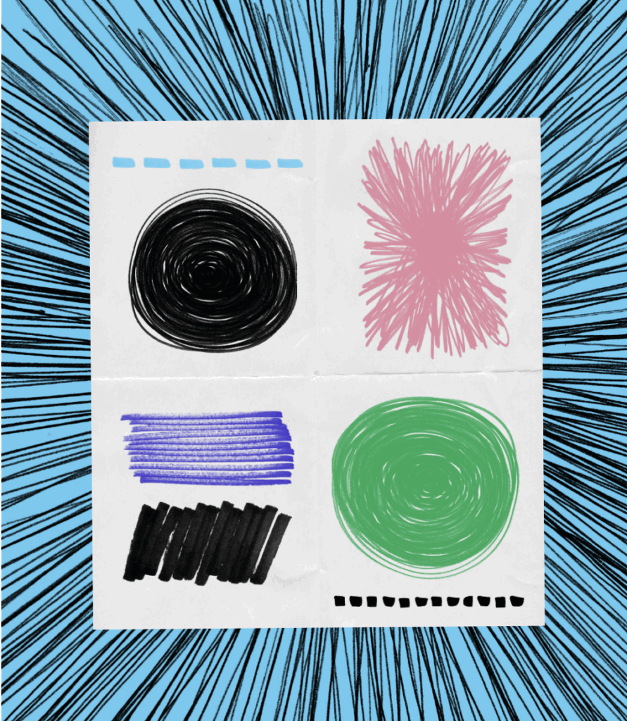 Abstract art from the cover of the handbook (decorative)